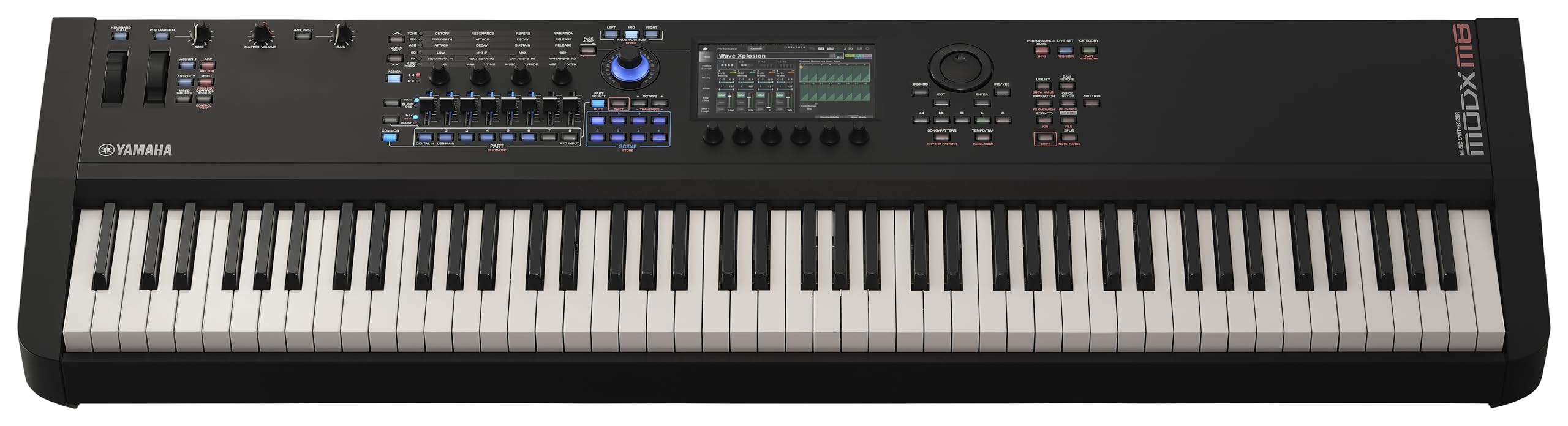 Yamaha 88-Key Music Synthesizer, Graded Hammer Action, Realistic Feel, Performance Focused for Next Generation Sound Exploration, Expressive Control and Optimized Workflow MODX M8
